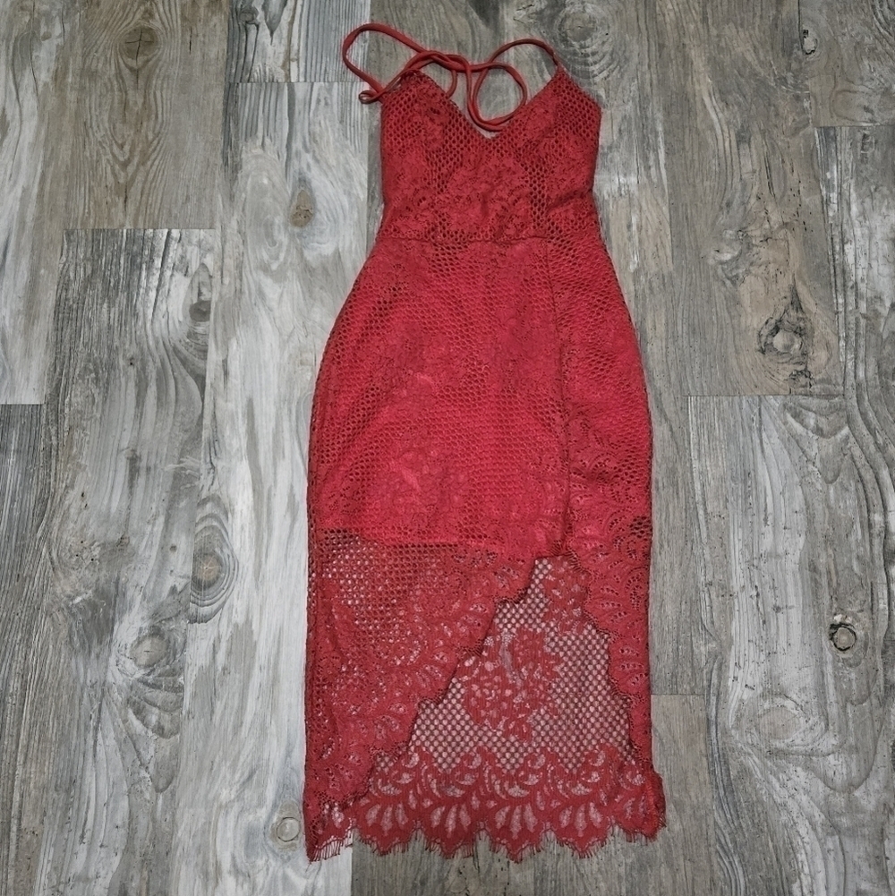 Lovers + Friends with lace overlay size xs
